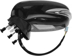 2 Piece Driver and Passenger Side Mirror Assembly Set Electric Adjustment Heated No Memory Black Compatible with 2010-2015 Lexus IS250 IS350 without Luxury Package LX1320114 LX1321114