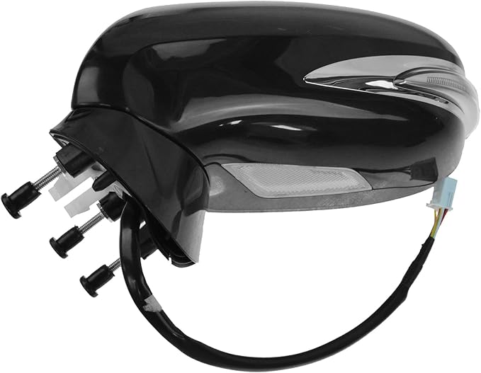 2 Piece Driver and Passenger Side Mirror Assembly Set Electric Adjustment Heated No Memory Black Compatible with 2010-2015 Lexus IS250 IS350 without Luxury Package LX1320114 LX1321114