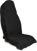 Waterproof Car Seat Cover for Front Seats, Protector for Cars SUVs Trucks, Sweat Towel Seat Covers Bucket for Gym,Workout,Beach,Hiking,Running (Black, 1PC)