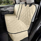 Dog Seat Cover for Back Seat, Heavy Duty Waterproof Rear Seat Protector for Large Trucks, SUVs, Cars - Fits 60/40 Split Bench with Middle Seat Belt, Non-Slip Backseat Cover (Extra Large, Tan)