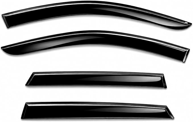 2023-2026 Tape-on Rain Guards for Kia Sportage Side Window Deflector Visors LX EX SX Prestige X-Pro X-Line Durable Tinted Vent Shade 2024 2025