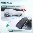 Car Windshield Cover Compatible with Toyota Camry 2025-2016 Custom Fit LE XSE XLE Hybrid SE Sedan New Upgraded Magnetic Windproof Sunshade Cover 4-Layer Protection Ice, UV,Frost Wiper & Mirror Covers
