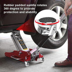 AT815016LR Torin Hydraulic Low Profile Aluminum and Steel Racing Floor Jack with Dual Piston Quick Lift Pump, 1.5 Ton (3,000 lb) Capacity, Red