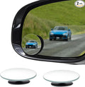 2PCS Blind Spot Mirror, Side Mirror Blindspot, Frameless Car Blindspot Mirrors with Self Adhesive, Universal 2 Inch Round Rear View Convex Mirrors Car Accessories Fit for SUV (Circle, 2PCS)