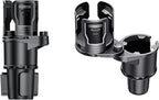 Car Cup Holder Expander 2 in 1，Expandable Cup Holder with 360°Adjustable Base，Compatible with Hydro Flask, Yeti, Nalgene, Other Large Bottles Drinks Mugs, Expandable to 2.87"-6" (Black)