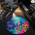 2PCS Seahorse Car Door Lights Projector, Magnetic Logo Projector Door Lights, Wireless LED Welcome Puddle Light, Seahorse Car Accessories Decor, Gifts for Women Men, Fit All Vehicles Motorcycle