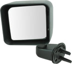 2 Piece Driver and Passenger Side Mirror Assembly Set Manual Adjustment Non-Heated No Memory Textured Compatible with 2007-2017 Jeep Wrangler 2018 Wrangler JK CH1320271 CH1321271