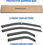 Window Visors Rain Guards Shield for 2003-2007 Cadillac CTS, Out-Channel Window Vent Wind Deflectors Visors Shades for 03-07 Cadillac CTS