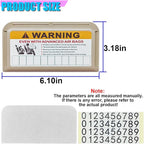 Car Sun Visor Organizer, Car Registration Holder with Parking Number Sticker, Self-Adhesive Card Pocket Storage Organizer to Keep Things Tidy (Beige)
