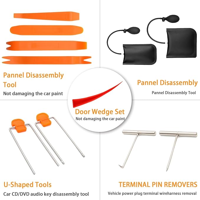 27 Car Tool Set, Stainless Steel Automotive Repair Kit for Routine Vehicle Maintenance Tools Sets