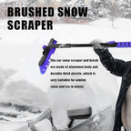 Snow Brush and Ice Scrapers for Car Windshield, Car Scraper Snow Clearing Brush, 2-in-1 Detachable Snow Removal Tool with Ergonomic Foam Grip Winter Accessories for Cars, Trucks, SUVs