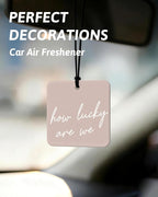 Beige Boho Western Orange Car Air Freshener 4 Pcs, Country Cow Skull Cactus Cowgirls Boots Square Hanging Air Freshener for Closet Drawer Books, Western Car Accessories Mirror Decor for Women