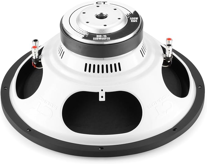 CT Sounds Bio 15” 1000-Watt Dual 2-Ohm Car Subwoofer