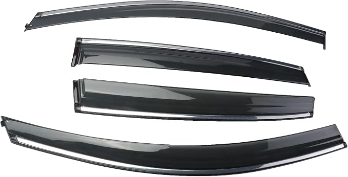 Rain Guards Suitable for CRV 2012-2016, Window Visor, Dark Smoke Accessories, Window Deflectors, Rain Guard, 4 pcs