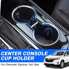 Cup Holder Inserts for Chevy/Chevrolet Equinox 2018 2019 2020 2021 2022 2023 2024 Accessories Center Console Water Cup Holder