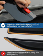 Outside Mount Rain Guards Compatible with 2018-2026 Wrangler JL JLU & Gladiator JT 4-Door, Side Window Deflectors Low-Profile Smoke Matte Style Window Vent Visors, 4 Pieces