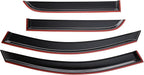 Tape-on Sun/Rain Guard Side Window Visor Deflectors Rain Guards for GMC Acadia 2007-2016 for GMC Acadia Limited 2017 for Saturn Outlook 2007-2010，Window deflectors