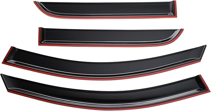 Tape-on Sun/Rain Guard Side Window Visor Deflectors Rain Guards for GMC Acadia 2007-2016 for GMC Acadia Limited 2017 for Saturn Outlook 2007-2010，Window deflectors