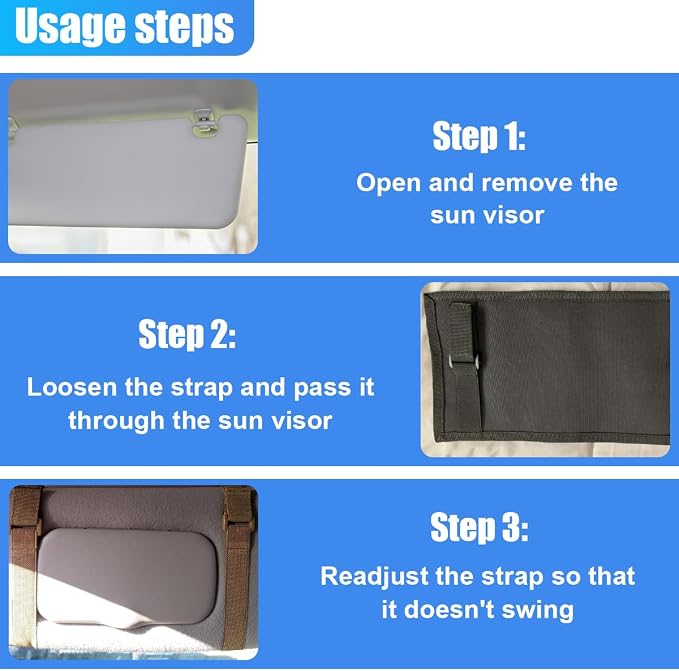 ZIMISI Molle Car Visor Organizer, Tactical Sun Visor Panel Organizer with Elastic Strap, Nylon Sunshade Storage Pouch with Magic Strap for Pen Card Sunglass, Fits for Car, SUV, Truck (Army Green)