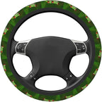 Elastic Cute Tree Frog Green Car Steering Wheel Cover Protector Upgrade Thicken,Durable Soft Car Accessories for Diverse Cars Truck SUV for Men Women Universal 15 Inch