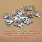 100 Pieces Car windshield washer fluid Concentrated Clean Tablets,New Formula windshield wiper fluid Solid Effervescent Tablet.Remove glass stains,Clear vision(Use With De-icer or Methanol for Winter)