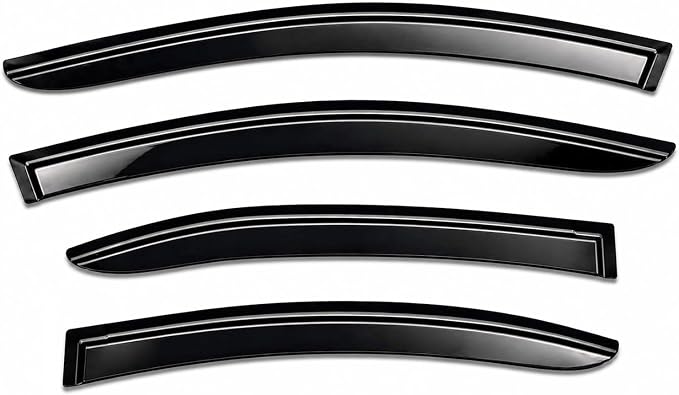 2022-2026 Tape-On Side Window Visor Deflectors for Subaru WRX Smoke Tinted Rain Guards Premium Limited GT 2023 2024 2025
