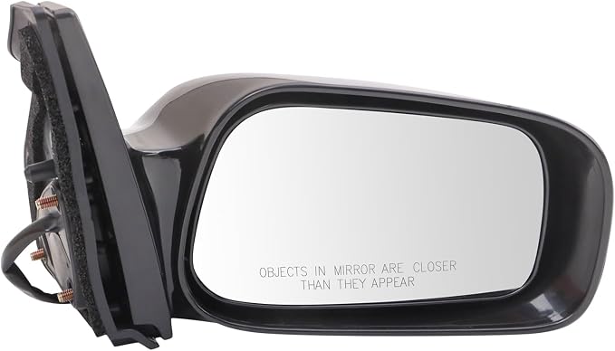 Passenger Side Mirror Assembly Power Puddle Light Non Foldaway Paint to Match Smooth Compatible with 2003-2008 Pontiac Vibe 2003-2008 Toyota Matrix