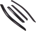 WD2-766B Dark Smoke 4 Pcs Set Window Visor (Outside Mount) Deflector Rain Guard Compatible with 2016-2018 Mitsubishi Outlander