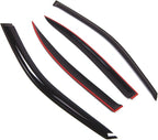 Outside Mount Window Vent Visors Rain Guards Compatible with Nissan Maxima 2000-2003 | Side Window Wind Deflectors Rain Shields | Smoke Tinted, 4 Pcs Set, DGWV-344