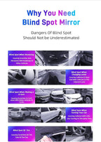 Blind Spot Mirror for Car, Stick-On Blind Side Mirror for Cars, SUVs & Trucks, Adjustable HD Glass Convex Wide-Angle Blindspot Mirrors