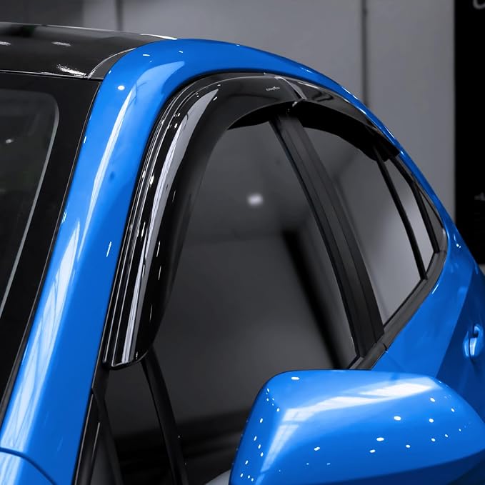 Goodyear Shatterproof Window Deflectors for Toyota Corolla 2020-2026 Sedan, Tape-on Rain Guards, Window Visors, Vent Deflector Visor, Car Accessories, 4 pcs. - GY008731