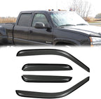 4pc Original Shatterproof Rainproof Window Wind Deflector for 99-06 Silverado/Sierra,Outside Mount Rain Guard Set,Window Visor for Car,Vent Deflectors for 99-06 Silverado 1500 01-06 2500/3500 94044