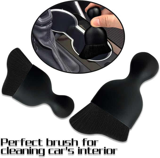 Car Interior Dust Brush, Auto Detailing Brush, Soft Bristles Car Cleaning Brushes, Tool for Air Conditioner Vents, Leather, Computer, Scratch Free, Car Interior Accessories