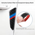 6PCS Car Door Protector Rearview Mirror Protector Sticker Set for BMW M X3 X5 X7 X1 X6 X4 4 3 5 7 f30 Series Accessories, Anti Collision Trim Strips Carbon Fiber Car Door Edge Bumper Guards