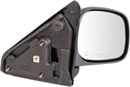 Passenger Side View Mirror Manual Folding Electric Adjustment Heated No Memory Textured Compatible with 2002-2008 Dodge Ram 1500 2005-2009 2500 3500