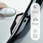4 PCS Car Door Edge Guard Stickers, Reflective Car Door Edge Protector, Anti-Scratch & Anti-Collision Side Doors Warning Guard Strips, Auto Body Self Adhesive Strips for SUV Truck (White)