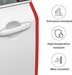 16.5 Ft Car Door Edge Guards, Red Rubber | Universal, Rubber U-Shaped Trim Protector, No Glue Required