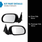 Driver and Passenger Side Power Mirror Set Paint to Match without Heat with Blind Spot Indicator Compatible with 2020-2023 Kia Soul KI1320238 KI1321238