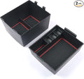 for 2022-2026 Ford Maverick Center Console Organizer Tray Accessories | 2022 2023 2024 2025 2026 Ford Maverick Armrest Trays Storage Box 2022-2026 Maverick Truck Accessories, 2-Pack (Red Trim)