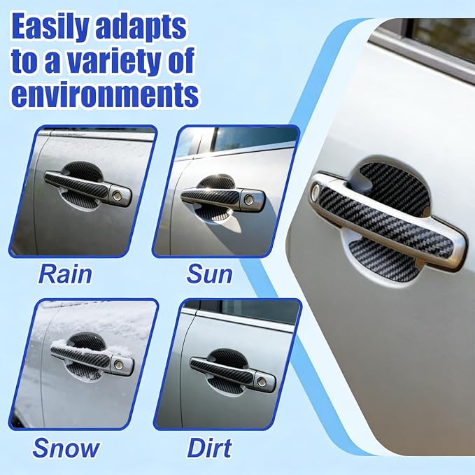 Car Door Protection Kit,Includes Car Door Edge Guards,Car Door Handle Protector,Car Door Sill Protector,Full Set for Cars Trucks SUVs,Scratch Protection.