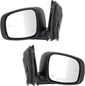 Driver & Passenger Side Mirror Set with Blind Spot Indicator Compatible with 2013-2016 Chrysler Town & Country Dodge Grand Caravan CH1320481 CH1321481