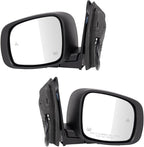 Driver & Passenger Side Mirror Set with Blind Spot Indicator Compatible with 2013-2016 Chrysler Town & Country Dodge Grand Caravan CH1320481 CH1321481