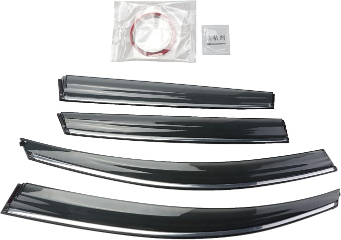 Rain Guards Suitable for CRV 2012-2016, Window Visor, Dark Smoke Accessories, Window Deflectors, Rain Guard, 4 pcs