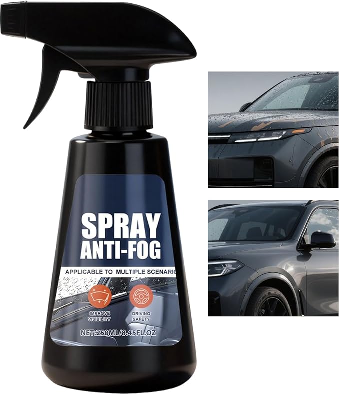 Anti Fog Spray for Car Windshield,250ml Glass Agent | Windshield Defogger - for Truck Outdoor Daily Commute Winter Morning Highway Garage