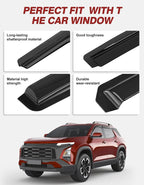Outside-Mount Window Rain Guards Fit for Chevrolet (Chevy) Equinox 2025 2026, Extra Durable Window Visors Wind Deflector Dark Smoke Vent Shades Car Tape-on with Thicker 4PCS