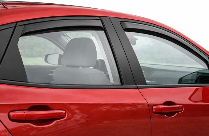 2022-2026 in-Channel Rain Guards for Honda Civic Hatchback Side Window Visor Deflectors HB LX EX-L Sport Touring Hybrid Tinted Vent Shades Protectors 2023 2024 2025