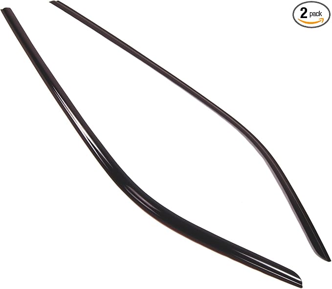 Outside Mount Window Vent Visors Rain Guards Compatible with Subaru Forester 2005-2008 | Side Window Wind Deflectors Rain Shields | Smoke Tinted, 2 Pcs Set, DGWV-740-2