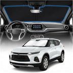 for Chevy Blazer Sun Shade Windshield Cover - Custom Fit Blazer Accessories 2019-2023 Sunshade Foldable UV Protection & Heat Shield Sun Visor Accessories