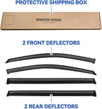 Window Visors Rain Guards Shield for 2004-2010 Toyota Sienna, Out-Channel Window Vent Wind Deflectors Visors Shades for 04 05 06 07 08 09 10 Sienna