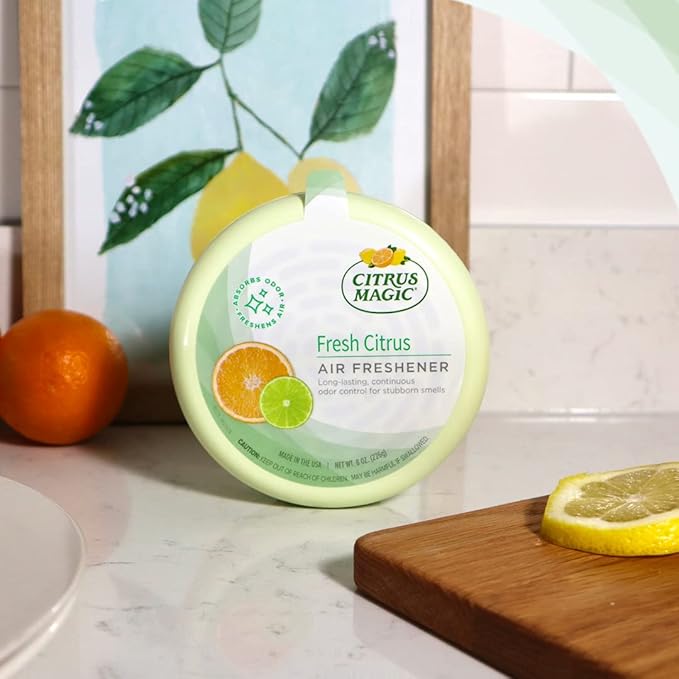 Odor Absorbing Solid Air Freshener, Fresh Citrus, 8-Ounce, (Pack of 3)